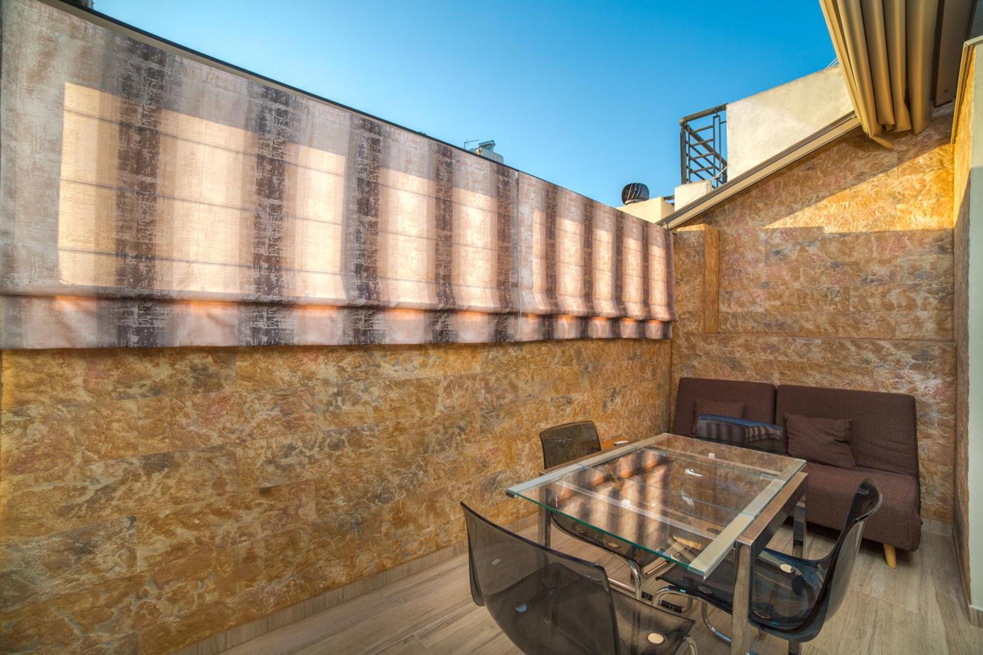 Cosy Apartment With Terrace Near Metro Station Athen Exterior foto