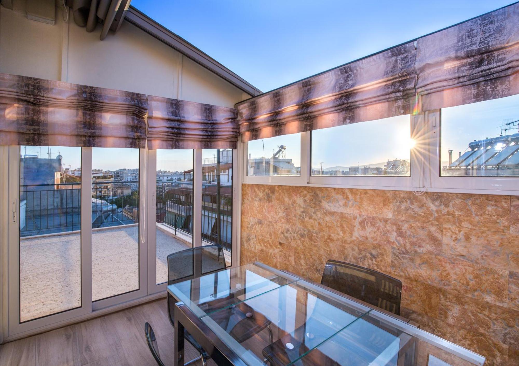 Cosy Apartment With Terrace Near Metro Station Athen Exterior foto