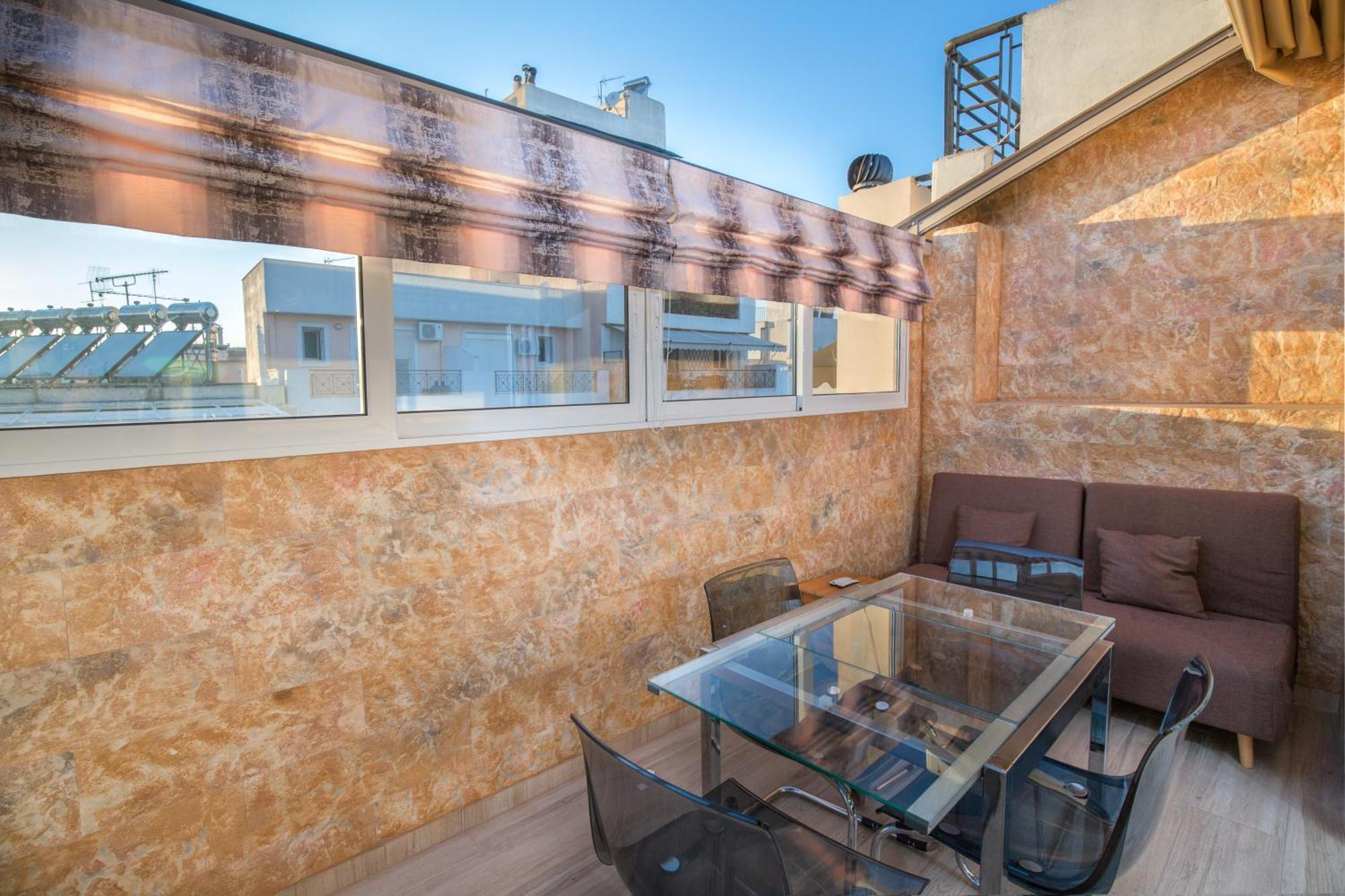 Cosy Apartment With Terrace Near Metro Station Athen Exterior foto